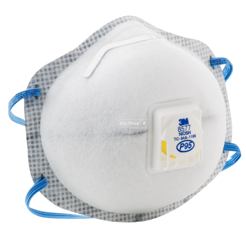 Respirador desechable 3M 8577 P95 | 10 UNDS | Tienda Soltrak
